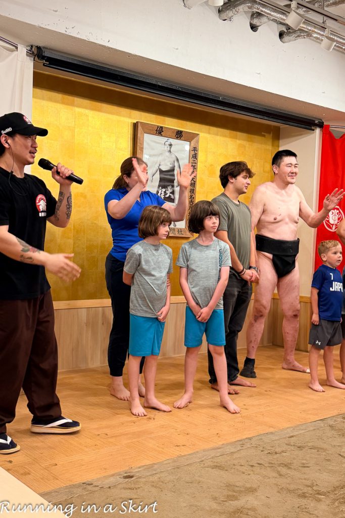 Kids learning Sumo wrestling